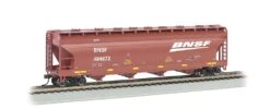 Bachmann HO Silver Series 17505 56' ACF 4-Bay Centerflow Covered Hopper, Burlington Northern Santa Fe #484872
