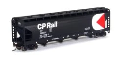 Bachmann Silver Series HO 17529 56' ACF 4-Bay Centerflow Covered Hopper, Canadian Pacific Rail #388500