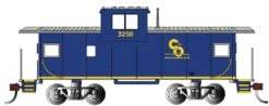 Bachmann Silver Series HO 17705 36' Wide Vision Caboose, Chesapeake And Ohio #3260