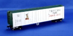 Bachmann HO Silver Series 17947 50' Steel Mechanical Refrigerator Car, Tropicana #742