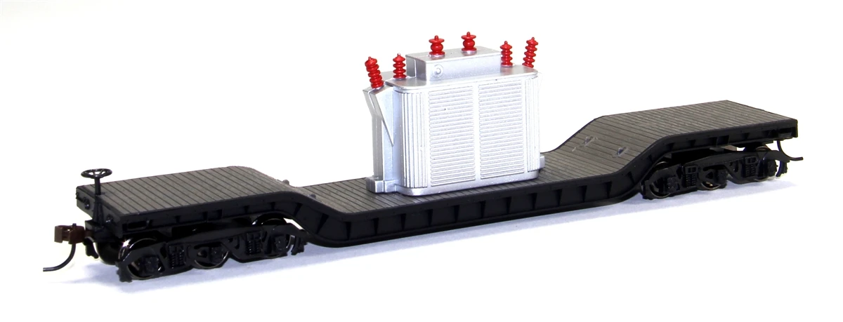 Bachmann Silver Series HO 18348 52' Center Depressed Flat With Transformer 1 Bachmann Silver Series HO 18348 52' Center Depressed Flat With Transformer