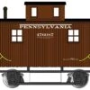 Bachmann Silver Series HO 18402 Bobber Caboose, Pennsylvania Railroad #476087