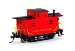 Bachmann Silver Series HO 18445 Bobber Caboose, Cass Scenic Railroad