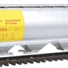 Bachmann Silver Series HO 19136 Cylindrical 4-Bay Covered Grain Hopper, Government Of Canada (CNWX) #106068