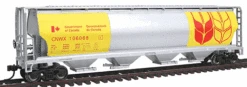 Bachmann Silver Series HO 19136 Cylindrical 4-Bay Covered Grain Hopper, Government Of Canada (CNWX) #106068