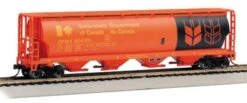 Bachmann Silver Series N 19154 Cylindrical 4-Bay Covered Grain Hopper, Government Of Canada