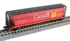 Bachmann Silver Series N 19181 Cylindrical 4-Bay Covered Grain Hopper, Canada Grain #CPWX606902