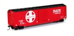 Bachmann Silver Series HO 19406 50' Sliding Door Box Car, Santa Fe #7510