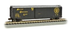 Bachmann Silver Series N 19458 50' Sliding Door Box Car, Atlantic Coast Line #35108