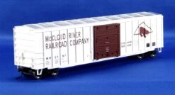 Bachmann Silver Series HO 19602 ACF 50' 6" Outside-Braced Sliding Door Box Car, McCloud River #2197