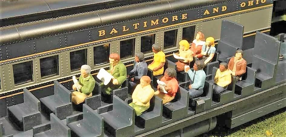 Bachmann HO SceneScapes 33115 Waist-up Seated Passengers (12) 1 Bachmann HO SceneScapes 33115 Waist-up Seated Passengers (12)