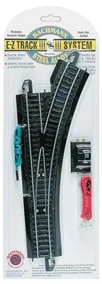 Bachmann HO 44462 Steel EZ Track Remote Right Hand Switch
