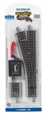 Bachmann HO 44557 NS EZ Track #4 Left Hand Turnout 1 Bachmann HO 44557 NS EZ Track #4 Left Hand Turnout