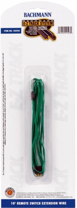 Bachmann HO/N 44598 EZ 10' Green Switch Extension Wire
