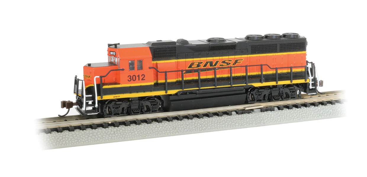 Bachmann Spectrum N 66352 EMD GP40, Burlington Northern Santa Fe #3012 (Econami Sound And DCC) 1 Bachmann Spectrum N 66352 EMD GP40, Burlington Northern Santa Fe #3012 (Econami Sound And DCC)