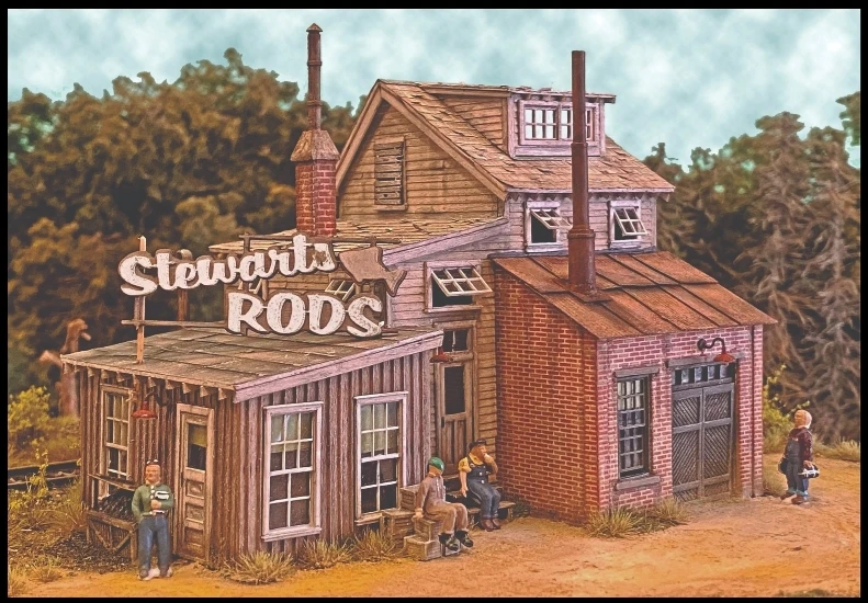 Bar Mills Scale Model Works HO 0192 Stewart's Rod's Building Kit 1 Bar Mills Scale Model Works HO 0192 Stewart's Rod's Building Kit