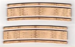 Blair Line HO 128 Laser-Cut 24" Radius Curved Wood Grade Crossing (2 Sets)