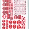 Blair Line O 203 Traffic Signs (Red)
