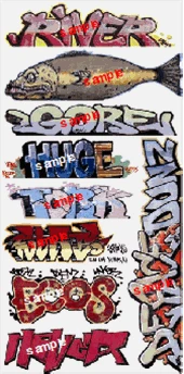 Blair Line HO 2256 Graffiti Decals Set #7