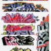 Blair Line HO 2257 Graffiti Decals Set #8