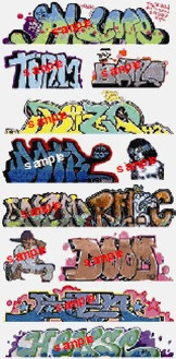 Blair Line HO 2259 Graffiti Decals Set #10