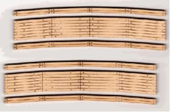 Blair Line HO 2802 Laser-Cut 32"-34" Radius Curved Wood Grade Crossing (2 Sets)