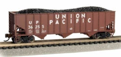Bachmann N 18751 Bethlehem Steel 100-Ton 3-Bay Hopper, Union Pacific #36255