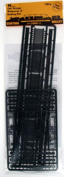 Central Valley Model Works N 1811 150' Bridge Walkways And Railings Kit