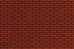 Chooch HO/N 8667 Dark Red Flexible Brick Sheet, Small Brick Paver (2)
