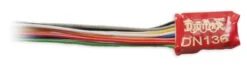Digitrax N/HO DN136D Wire-in Mobile Decoder (3 FX3 Functions, 0.5 Amp)