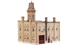 Design Preservation Models HO 12400 Fire Station No. 3 Kit -Model Train Shop DPM 12400 5 56162.1504130601