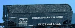 Fine N Scale 113 Coal Loads For 33' Micro-Trains 2-Bay Hopper (3)