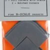 Fine N Scale 3003 Full Corners With Drains (2) And Notched Corners (2)