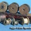 Fine N Scale 550 Cable Spools, Assorted Sizes (16)