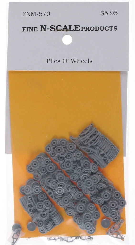 Fine N Scale 570 Piles O' Wheels 1 Fine N Scale 570 Piles O' Wheels