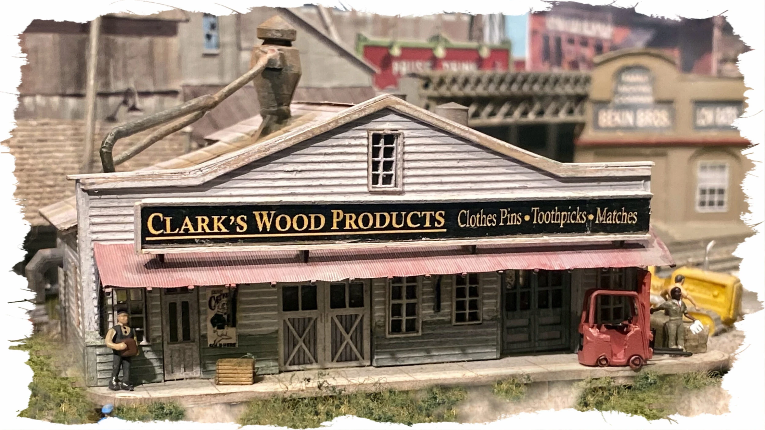 Bar Mills Scale Model Works N 0331 Clark's Wood Products Kit 1 Bar Mills Scale Model Works N 0331 Clark's Wood Products Kit