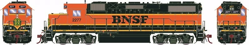 Athearn Genesis HO G71834 GP38-2, Burlington Northern Santa Fe #2277 1 Athearn Genesis HO G71834 GP38-2, Burlington Northern Santa Fe #2277