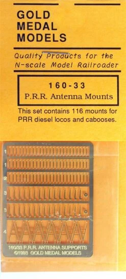Gold Medal Models N 160-33 Pennsylvania Railroad Antenna Mounts (116 Mounts For PRR Diesel Locomotives And Cabooses) -Model Train Shop GMM 160 33 3 23569.1504130846