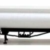 Herpa HO 005275-W Elliptical Tank Trailer, White