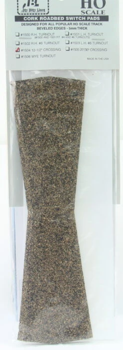 Itty Bitty Lines HO 1504 Precut Cork Roadbed Section, 12.5-Degree Crossing -Model Train Shop IBL 1504 29674.1671203776