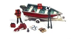 JL Innovative Design HO 456 Deluxe Boat, Motor, And Trailer Kit With Marine Accessories