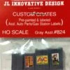 JL Innovative Design HO 824 Auto Parts Crates, Gray (4)