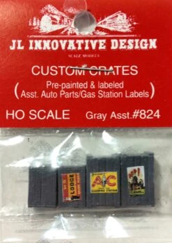 JL Innovative Design HO 824 Auto Parts Crates, Gray (4)