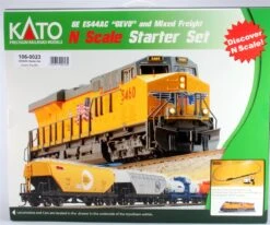 Kato N 1060023 GE ES44AC Gevo And Mixed Freight Starter Set, Union Pacific -Model Train Shop KAT 1060023 2 92791.1671207712