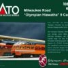 Kato N 106082 Olympian (Hiawatha) 9-Car Passenger Set, Milwaukee Road (Post-1952 Version)