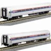 Kato N 1068013 Amfleet I Coach And Cafe Amtrak (Phase I) 2-Car Set B