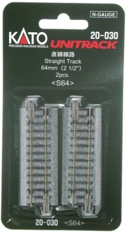 Kato N 20030 Unitrack 2-1/2" Straight (2)