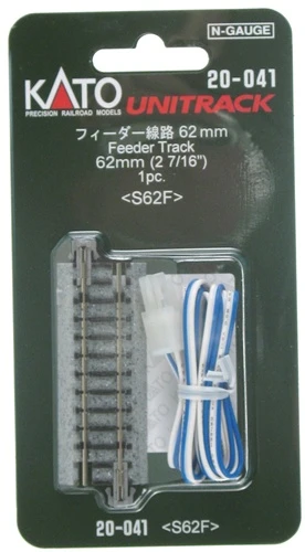 Kato N 20041 2-7/16" Straight Feeder Unitrack 1 Kato N 20041 2-7/16" Straight Feeder Unitrack
