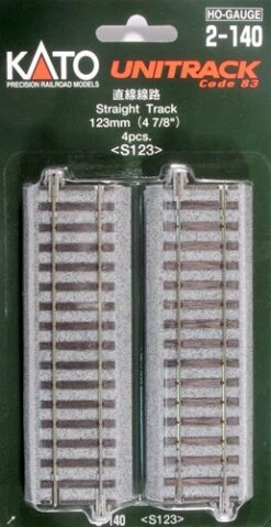Kato HO 2140 Unitrack 123mm 4-7/8" Straight (4)