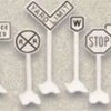 Lionel O 6-62180 Assorted Railroad Signs (14)
